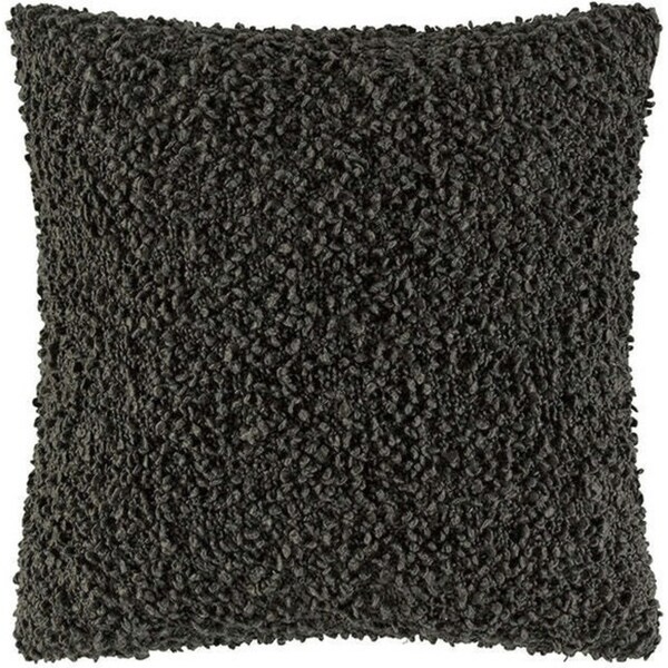 Kas Australia Rye Filled Cushion/Throw Pillow Decor Square 50x50cm Charcoal