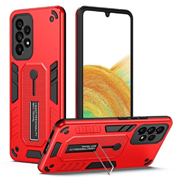 For Samsung Galaxy A33 5g Anti-scratch Case With Finger Kickstand Pc + Tpu Kickstand Phone Cover