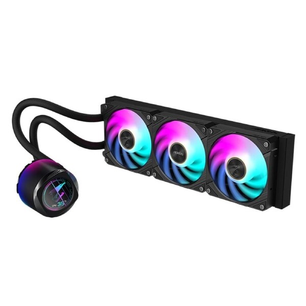 Gigabyte AORUS WATERFORCE X II 360 AIO Liquid CPU Cooler with Full-Color LCD