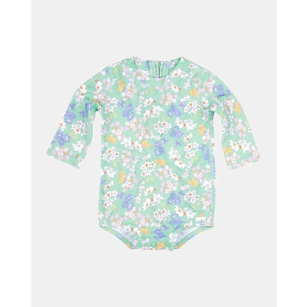 Toshi Swim Baby Onesie Long Sleeve - Sea Blossom Size 000