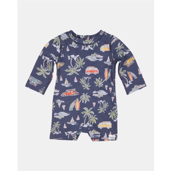 Toshi Swim Baby Onesie Long Sleeve - Surf Twilight Size 00