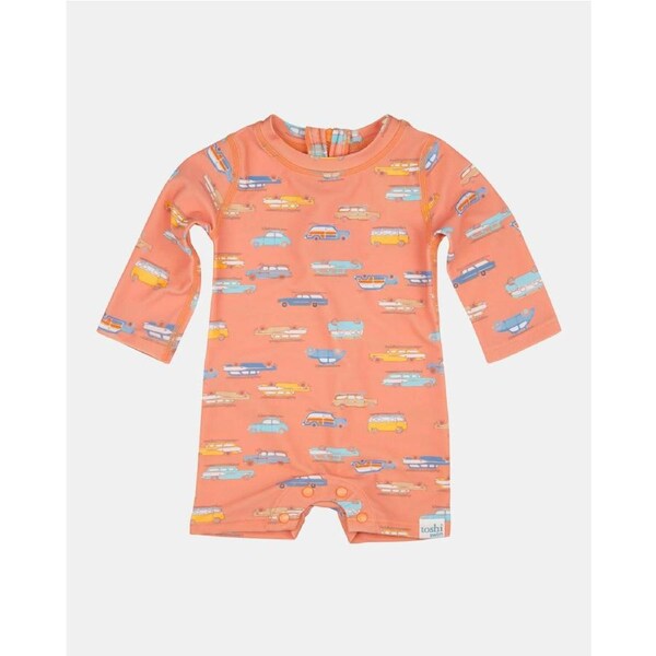 Toshi Swim Baby Onesie Long Sleeve - Surfs Up Size 0