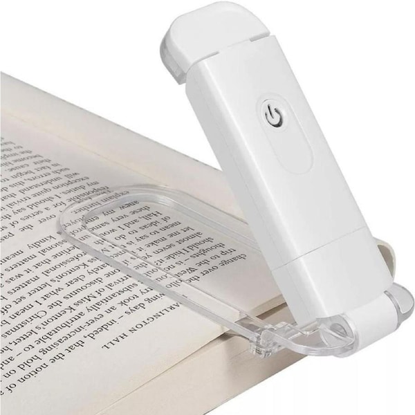 LED Clip On Book Reading Light Lamp USB Rechargeable Flexible Lights For Reading, Book Night Reading Light