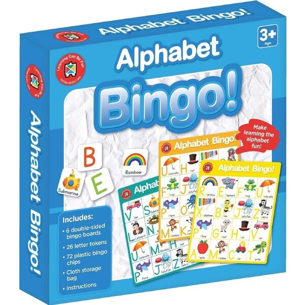 Learning Can Be Fun - Alphabet Bingo
