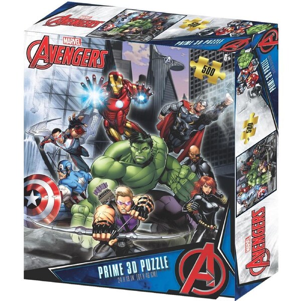 Prime3D Marvel Avengers - 500 Piece 3D Puzzle