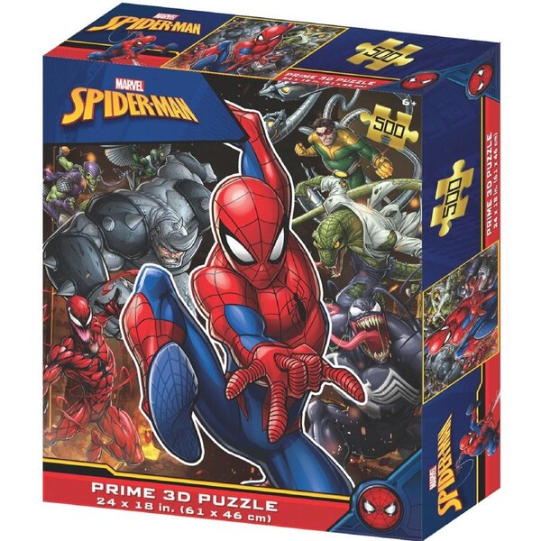Prime3D Marvel Spider-Man - 500 Piece 3D Puzzle