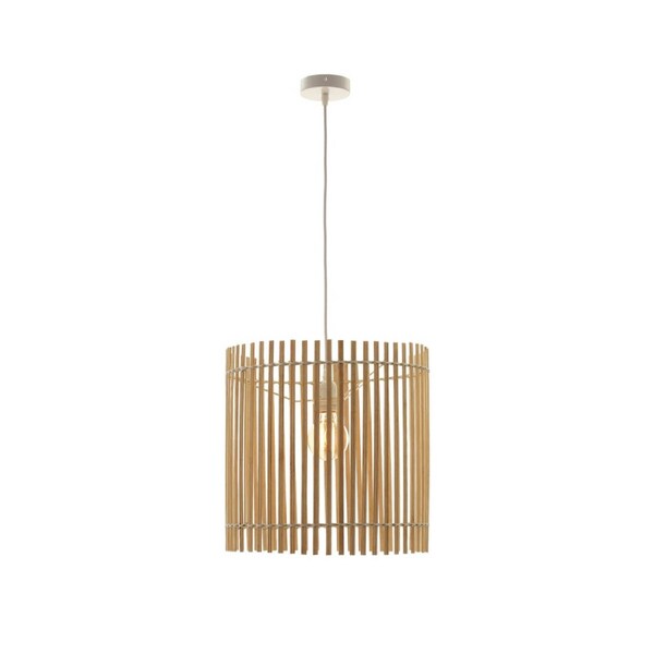 Hawk Classic Oriental Wooden Bamboo Shade Hanging Pendant Light Lamp Natural/Cream
