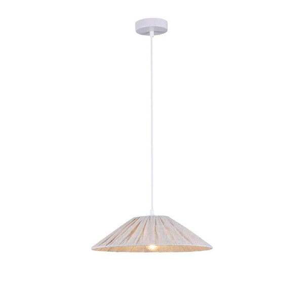 Dion Modern Metal Hanging Pendant Light Lamp White Small