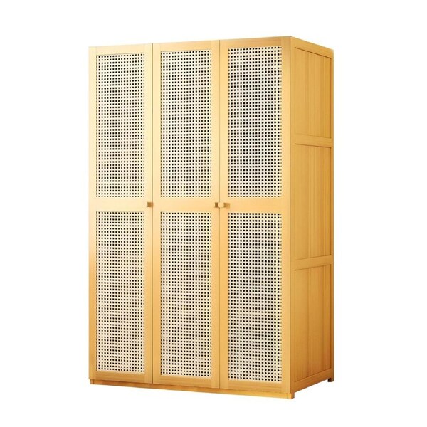 Lauft Clothes Closet Wardrobe Storage Cabinet Bedroom Organiser Clothing Hanger 90 x 50 x 160cm