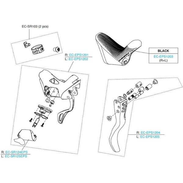 Campagnolo Right Hand Super Record EPS Shifter Body Ergo 12S