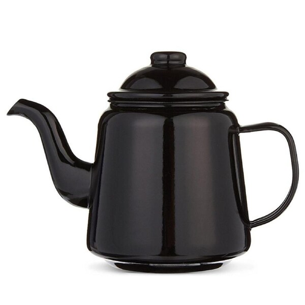 Falcon Enamelware 1.5L Teapot In Black Enamel