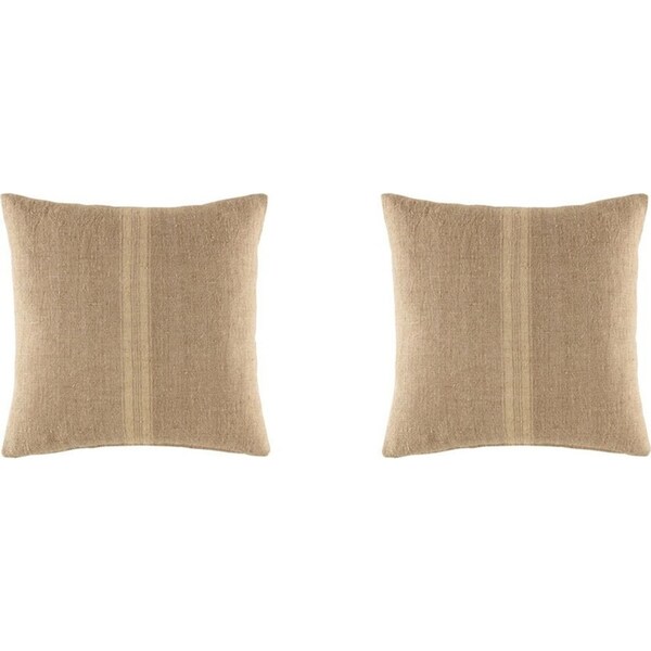 2x Kas Australia Canterbury Filled Cushion/Throw Pillow Sqr Decor 50x50cm Butter