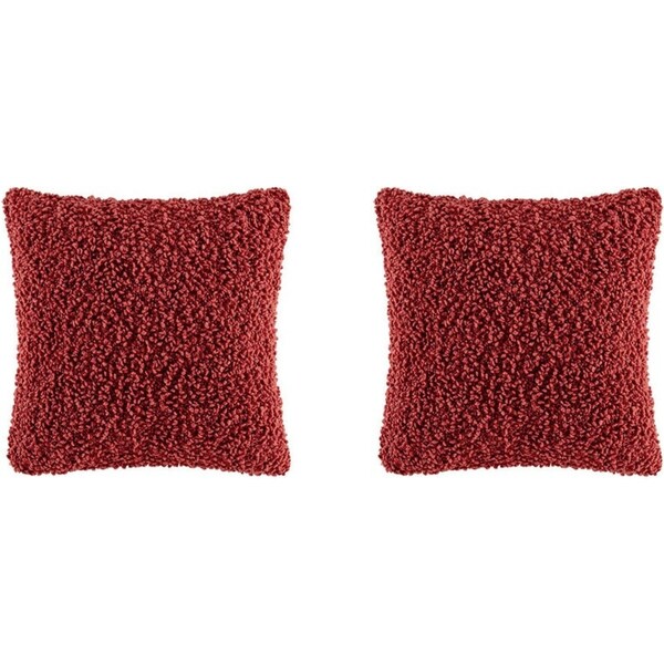 2x Kas Australia Rye Filled Cushion/Throw Pillow Home Decor Square 50x50cm Brick