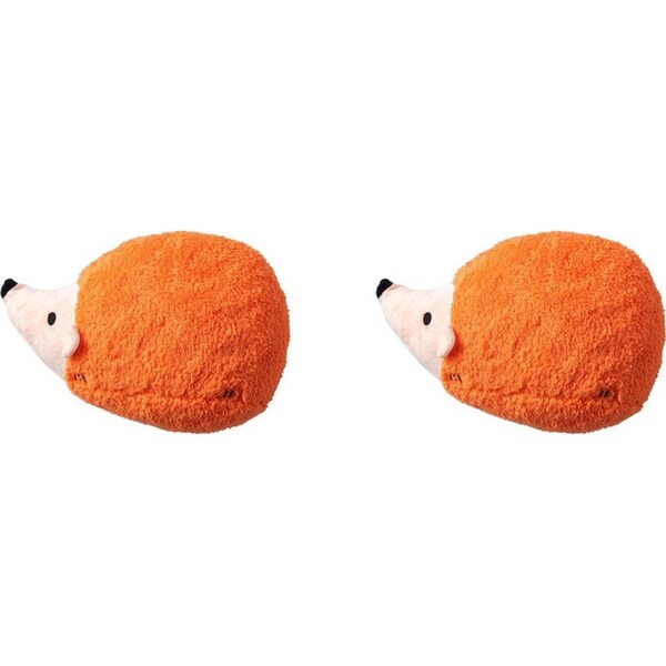 2x Kas Kids Hedgehog Plush Toy Childrens Soft Cuddle Stuffed Animal 24x34cm ORNG