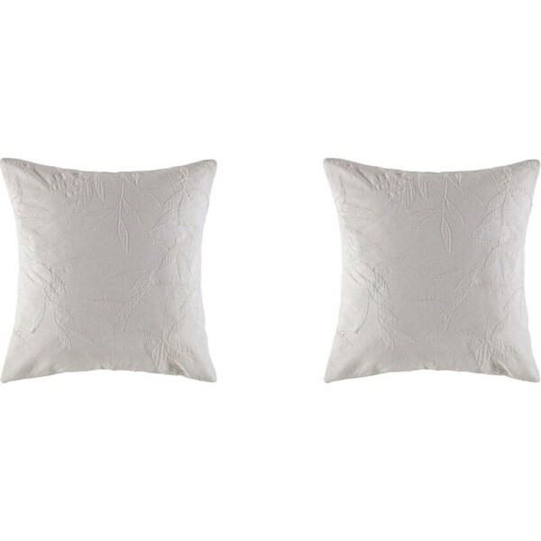 2x Kas Australia Ellis Euro Throw Pillowcase/Cushion Cover Square 65x65cm Blue