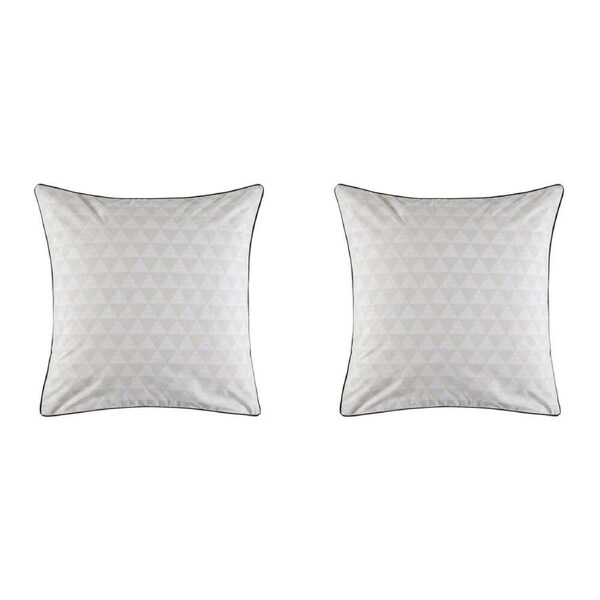 2x Kas Australia Ryley Euro Throw Pillowcase/Cushion Cover 65cm Multicoloured