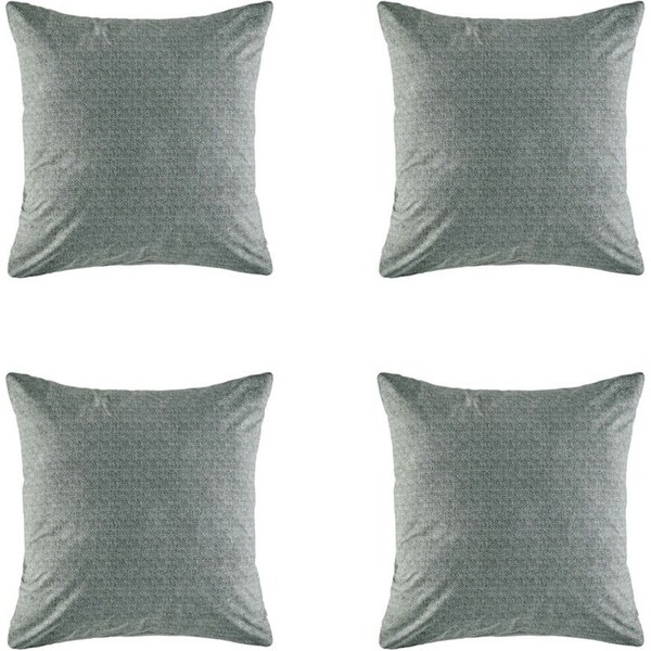 4x Kas Australia Dandy Euro Throw Pillowcase/Cushion Cover Square 65x65cm Denim