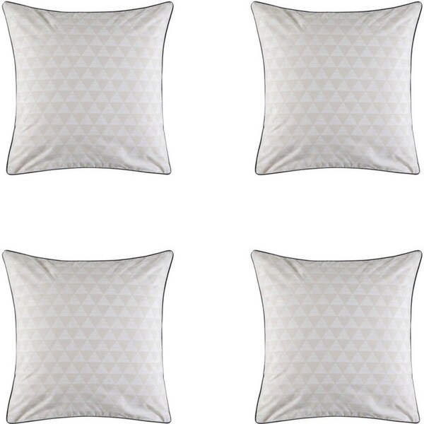 4x Kas Australia Ryley Euro Throw Pillowcase/Cushion Cover 65cm Multicoloured