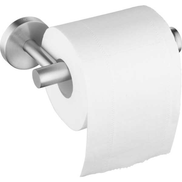 ACA Bath Toilet Paper Roll Holder Stainless Steel Wall Round Rack Brushed Nickel