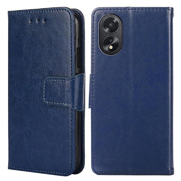 Anti-scratch Tpu+pu Leather Stand Cell Phone Case For Oppo A38 4g / A18 4g, With Wallet Design