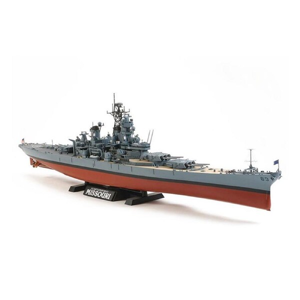 Tamiya 1:350 Scale U.S. Battleship BB-63 Missouri Circa 1991 Model Plastic Kit