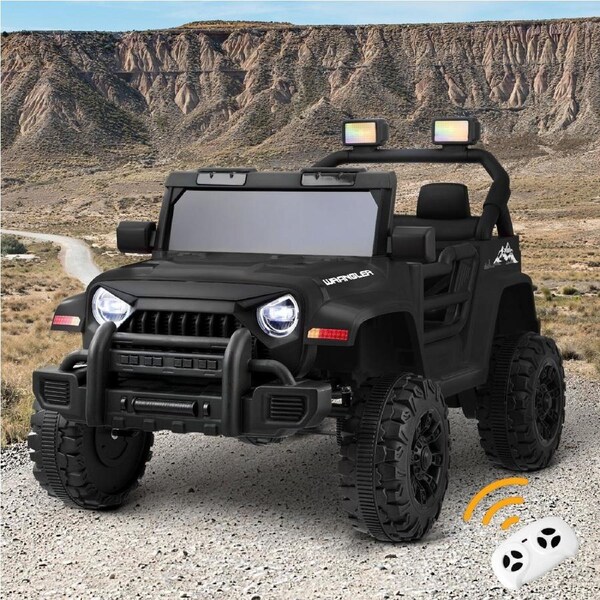 Mazam Kids Ride On Car Jeep 12V Electric Remote Control Toddler Toy Cars Black