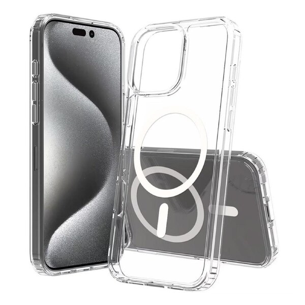 iPhone 16 Pro Premium Clear Case Cover: High-Quality Acrylic + TPU, MagSafe Compatibility, Screen & Camera Protection, Dust-Proof Design