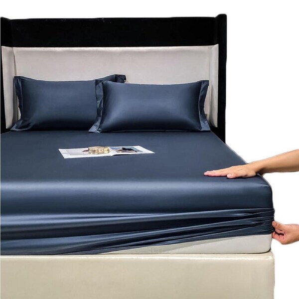 Nevenka 100% Cotton Bed Sheets Pillowcase 3 Piece Set Bedding-DaiLan 180 x 200 CM