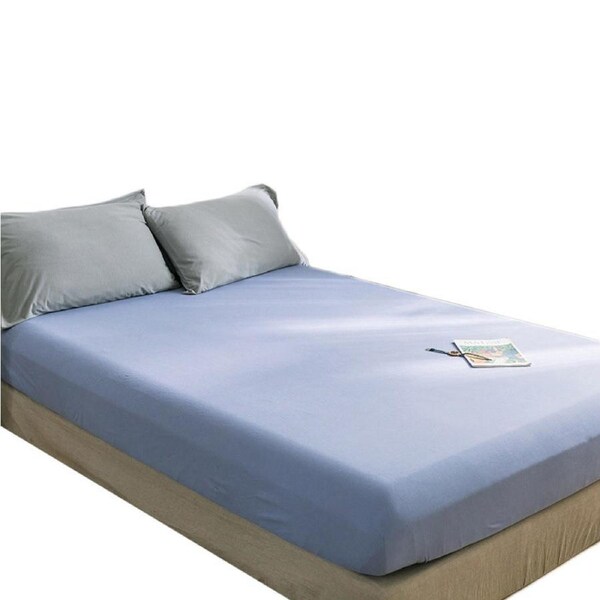 Nevenka Cotton Sheets Mattress Dustproof Protective Cover Fabric Bedding-ClearBlue 180 x 200 cm