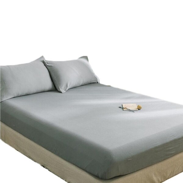 Nevenka Cotton Sheets Mattress Dustproof Protective Cover Fabric Bedding-BlueSoot 180 x 200 cm