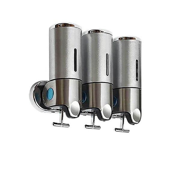 RANDY & TRAVIS MACHINERY Stainless Steel Wall Mounted Triple Liquid Soap Dispenser