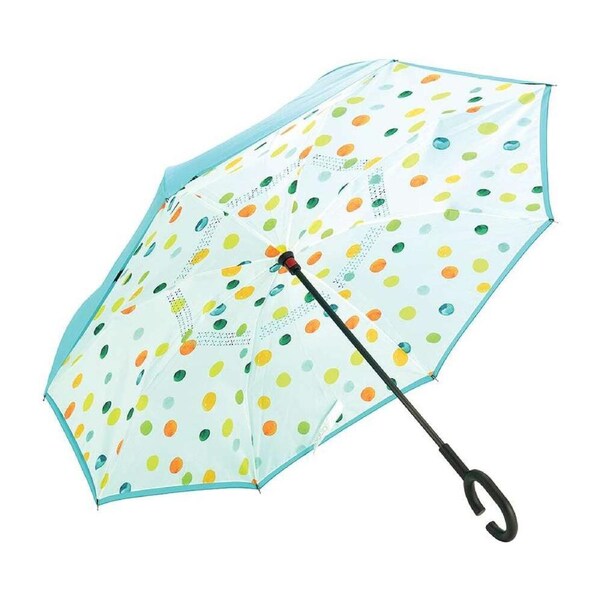 Annabel Trends Reverse Umbrella Inverted Cover w/ C-Handle 81x10cm Amalfi Spot