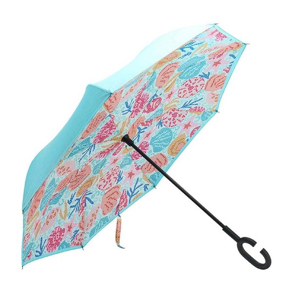 Annabel Trends Reverse Umbrella Inverted Cover w/ C-Handle 81x10cm Shelly Beach