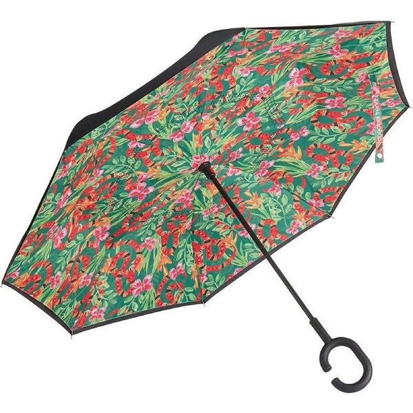 Annabel Trends Reverse Umbrella Inverted Cover w/ C-Handle 81x10cm Jungle Snake