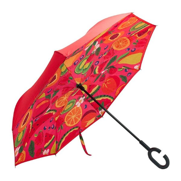 Annabel Trends Reverse Umbrella Inverted Cover w/ C-Handle 81x10cm Tropicana