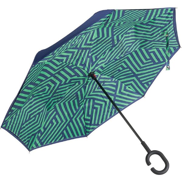 Annabel Trends Reverse Umbrella Inverted Cover Shade w/ C-Handle 81x10cm Zig Zag