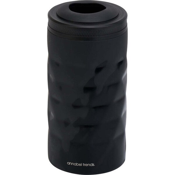 Annabel Trends Stainless Steel Wine Bottle Cooler Holder Storage 23x11cm Black