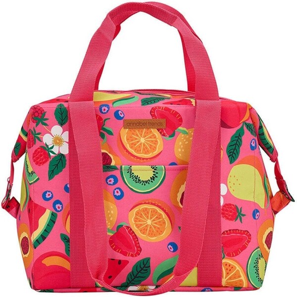 Annabel Trends 25cm Insulated Picnic Cooler Bag Box Food/Drink Carrier Tropicana