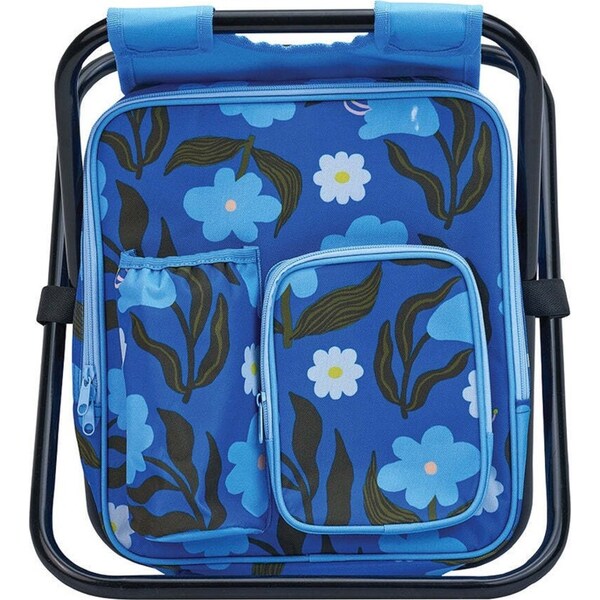 Annabel Trends Picnic Cooler Chair Outdoor Seat w/Insulated Bag Nocturnal Blooms