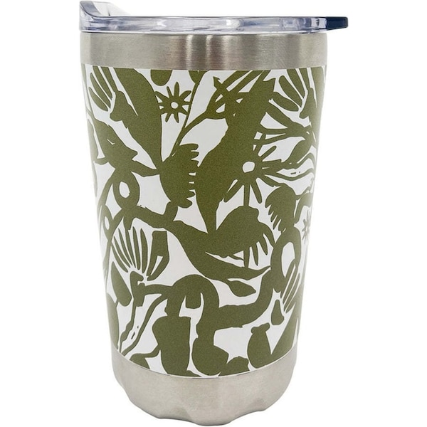 Annabel Trends 270ml Stainless Steel Coffee Mug Double Walled Mug Abstract Gum