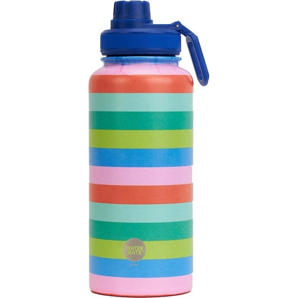 Annabel Trends Watermate 950ml Stainless Steel Drink Water Bottle Bright Stripe