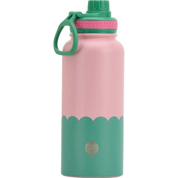 Annabel Trends Watermate Wave 1000ml Stainless Steel Bottle Tumbler Musk Green