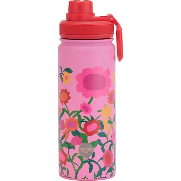 Annabel Trends Watermate 550ml Stainless Steel Drink Bottle Tumbler Flower Patch