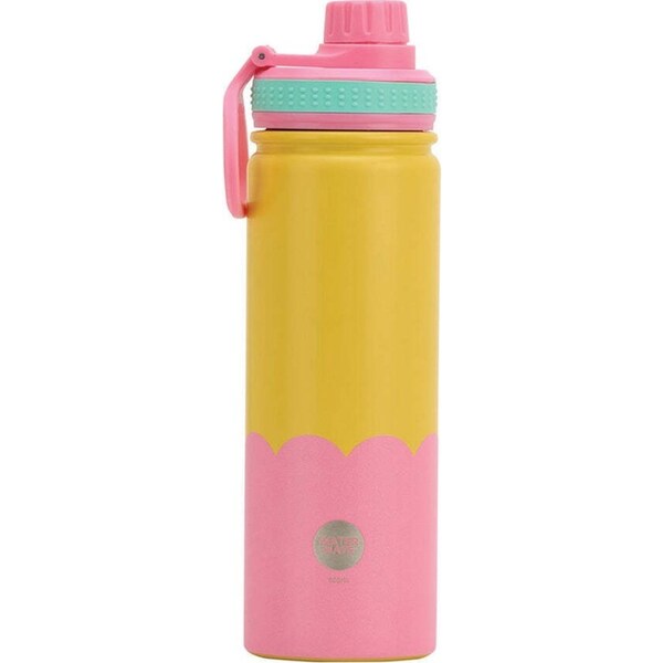 Annabel Trends Watermate Wave 600ml Stainless Steel Bottle Tumbler Yellow Candy