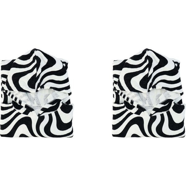 2x Annabel Trends Beach Poncho 100x82cm Cover Up Absorbent Towel Hypnotic Swirl