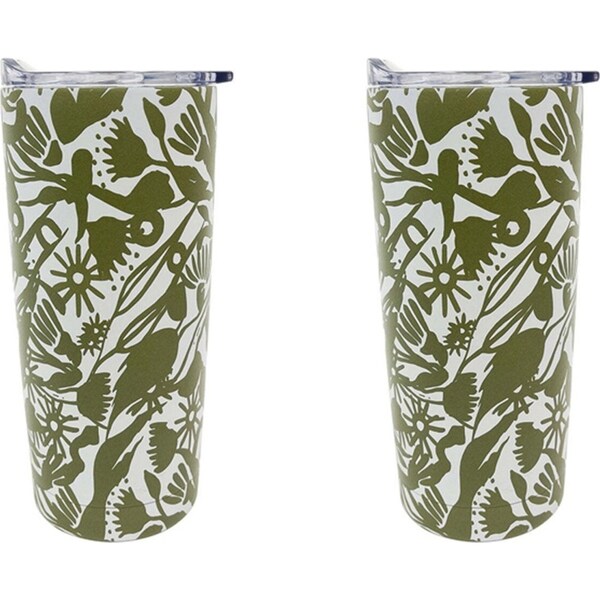 2x Annabel Trends 500ml Stainless Steel Smoothie Tumbler Double Wall PNK Banksia