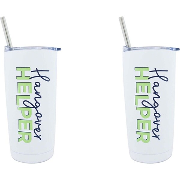 2x Annabel Trends 500ml Stainless Steel Smoothie Tumbler Double Walled Hangover