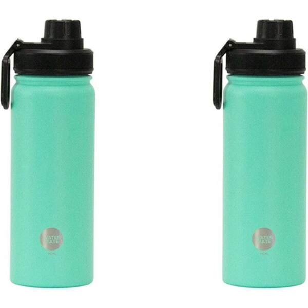 2x Annabel Trends Watermate 550ml Stainless Steel Water Bottle Tumbler Mint