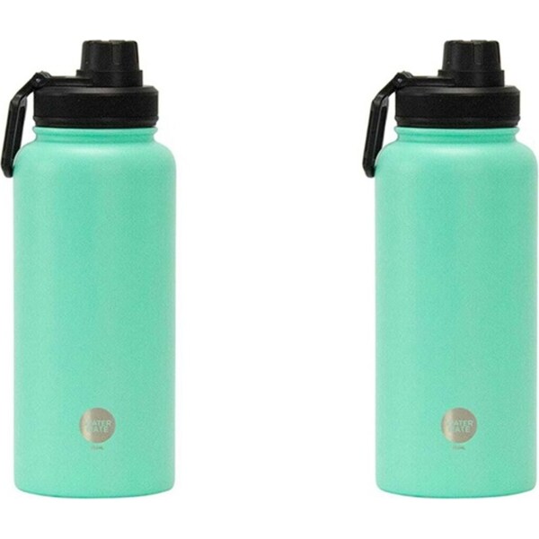 2x Annabel Trends Watermate 950ml Stainless Steel Water Bottle Tumbler Mint