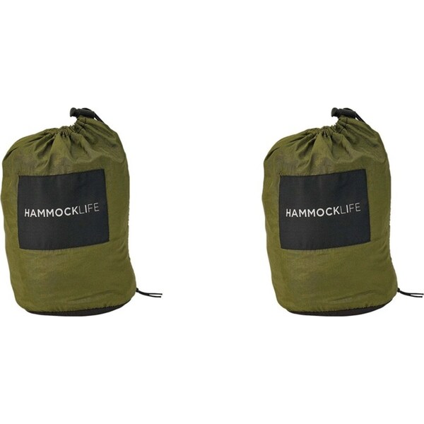 2x Annabel Trends 3m Outdoor Camping Hammock Portable Hanging Swing Chair Khaki